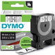 Dymo tapes d1 polyester 19mmx7m zwart-wit glanzend