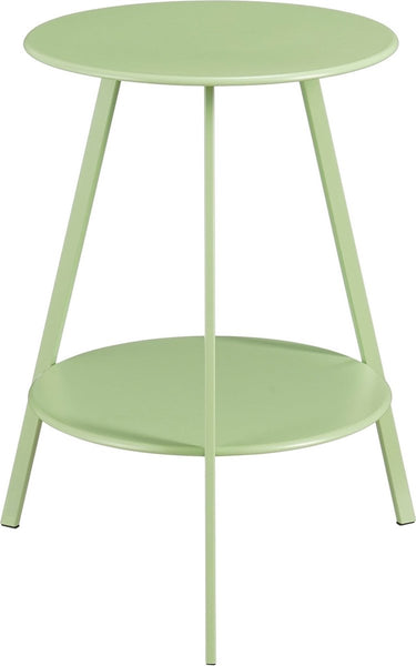 Mica decorations seatle bijzettafel voor buiten - h58 x ø46 cm - metaal - mintgroen