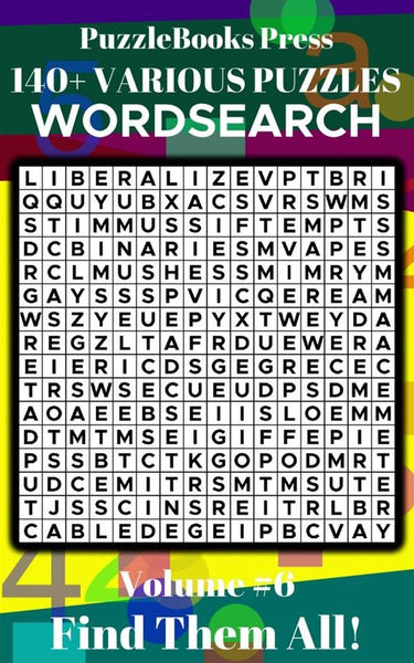 Puzzlebooks press wordsearch - volume 6