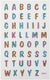 Creativ company glitter stickers - letters - zelfklevende scrapbooking stickers - hobby stickers voor diy knutselen - glanzende decoratieve stickers - creatieve alfabet stickers - 10x16 cm - 1 vel