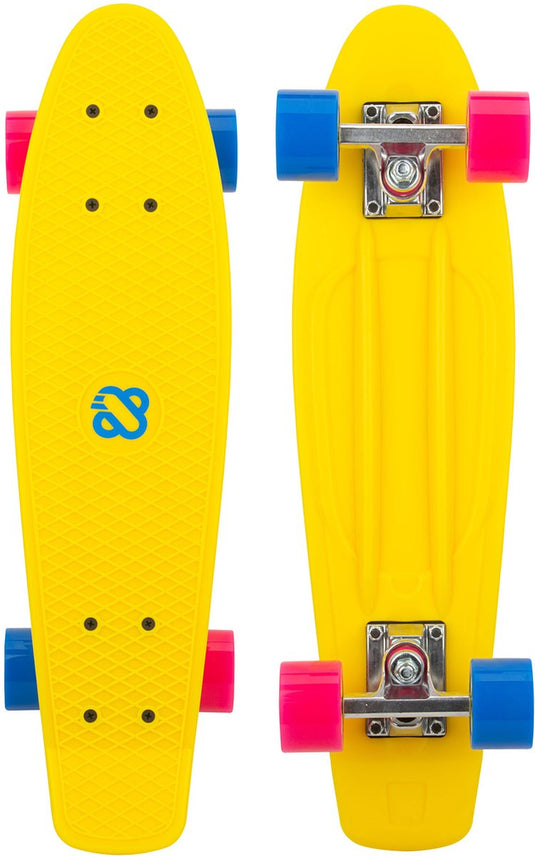 Nijdam flipgrip skateboard - boulevard trickster - geel