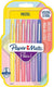 Paper mate flair-viltstiften | medium punt (0,7 mm) | diverse pastelkleuren | 6 stuks