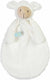 Happy horse lam lugano knuffeldoekje - wit - knuffel cadeau