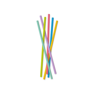 Paperdreams drinkrietjes - party dots - papier 19cm 18-delig