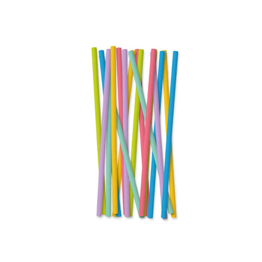 Paperdreams drinkrietjes - party dots - papier 19cm 18-delig