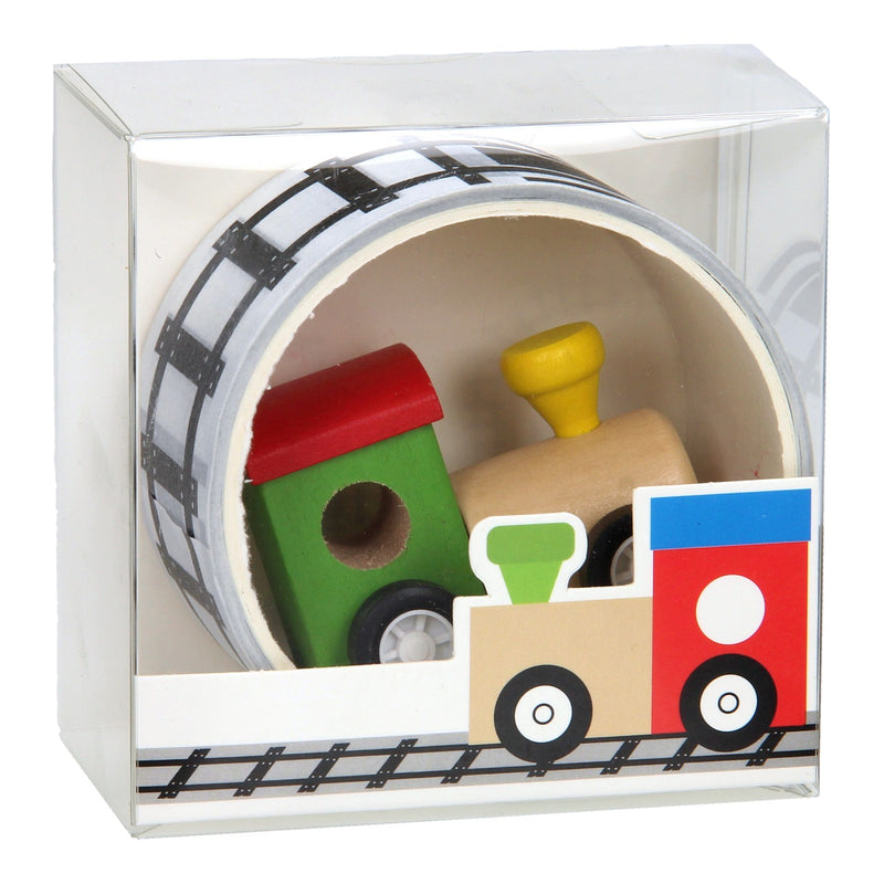 Load image into Gallery viewer, Houten trein met wegtape, 8mtr

