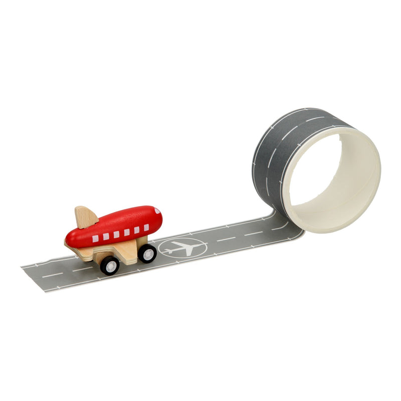 Load image into Gallery viewer, Houten vliegtuig met wegtape, 8mtr
