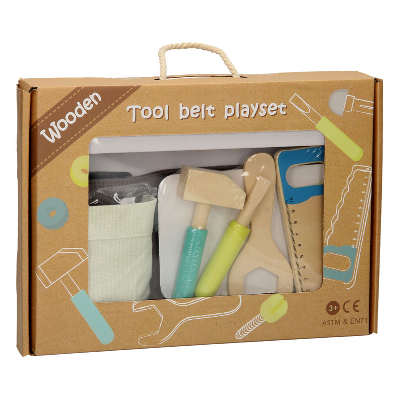 Load image into Gallery viewer, Gereedschapsriem met houten gereedschap
