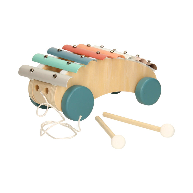 Load image into Gallery viewer, Trekvoertuig xylofoon pastel
