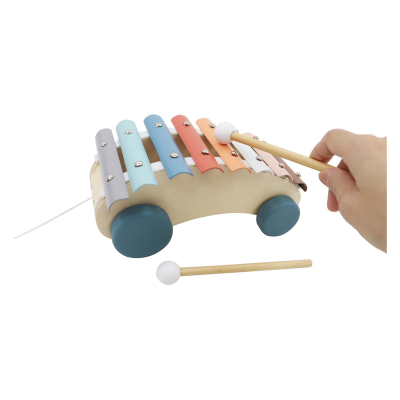 Load image into Gallery viewer, Trekvoertuig xylofoon pastel
