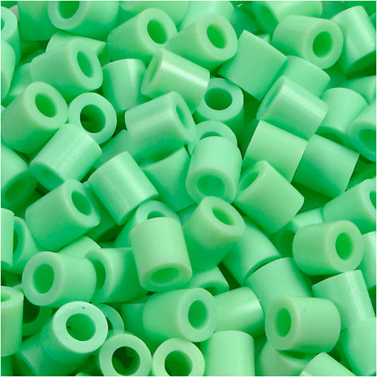 Nabbi strijkkralen, afm 5x5 mm, gatgrootte 2,5 mm, medium, pastel groen (32252), 1100 stuk 1 doos