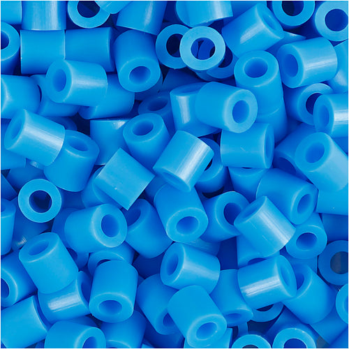 Nabbi strijkkralen, afm 5x5 mm, gatgrootte 2,5 mm, medium, blauw (32238), 6000 stuk 1 doos