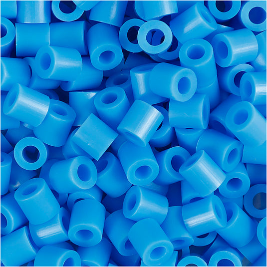 Nabbi strijkkralen, afm 5x5 mm, gatgrootte 2,5 mm, medium, blauw (32238), 6000 stuk 1 doos