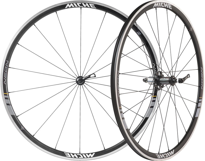 Load image into Gallery viewer, Miche wielset neon shimano 11v (draad) qr
