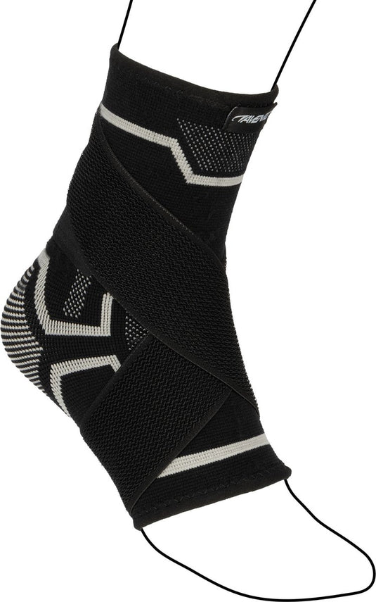 Avento enkel compressie bandage - zwart zilvergrijs - maat l xl
