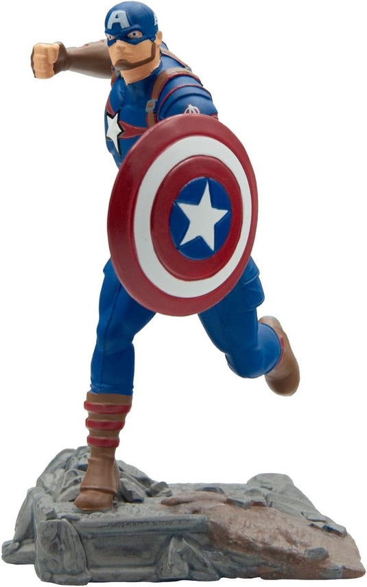 Bullyland 11335 – speelfiguur en verzamelfiguur captain america uit avengers, ca. 11 cm – levensecht en detailrijk vormgegeven – ideaal als taartfiguur en klein cadeautje voor kinderen vanaf 3 jaar.