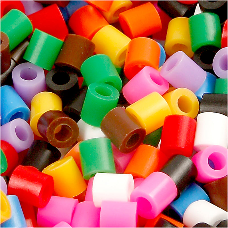 Load image into Gallery viewer, Creativ company https: www.cchobby.nl strijkkralen-afm-5x5-mm-gatgrootte-2-5-mm-medium-standaardkleuren-5000-stuk-1-emmer
