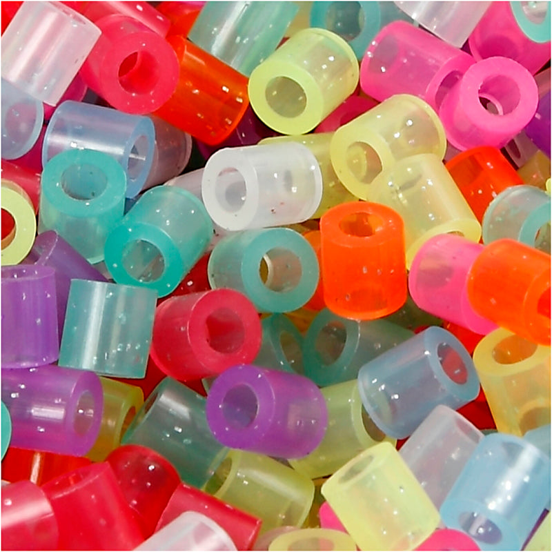 Afbeelding laden in galerijviewer, Https: www.cchobby.nl strijkkralen-afm-5x5-mm-gatgrootte-2-5-mm-medium-glitterkleuren-5000-stuk-1-emmer-75242
