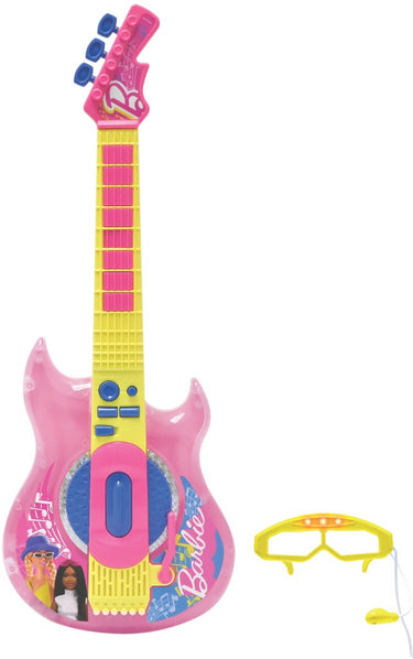 Lexibook barbie electronic lighting gitaar met microfoon in glasses shape