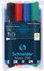 Schneider schrijfwaren schneider whiteboard stiften - maxx 290 - ronde punt - 4 stuks - voor whiteboard en flipover - s-129094