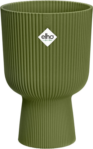 Elho vibes fold coupe 14 - bloempot voor binnen - 100% gerecycled plastic - ø 13.9 x h 21.0 cm - varengroen