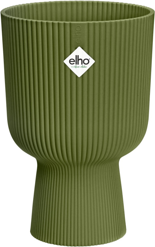Elho vibes fold coupe 14 - bloempot voor binnen - 100% gerecycled plastic - ø 13.9 x h 21.0 cm - varengroen