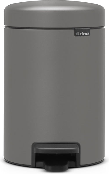 Brabantia newicon prullenbak - 3 liter - badkamer - mineral concrete grey