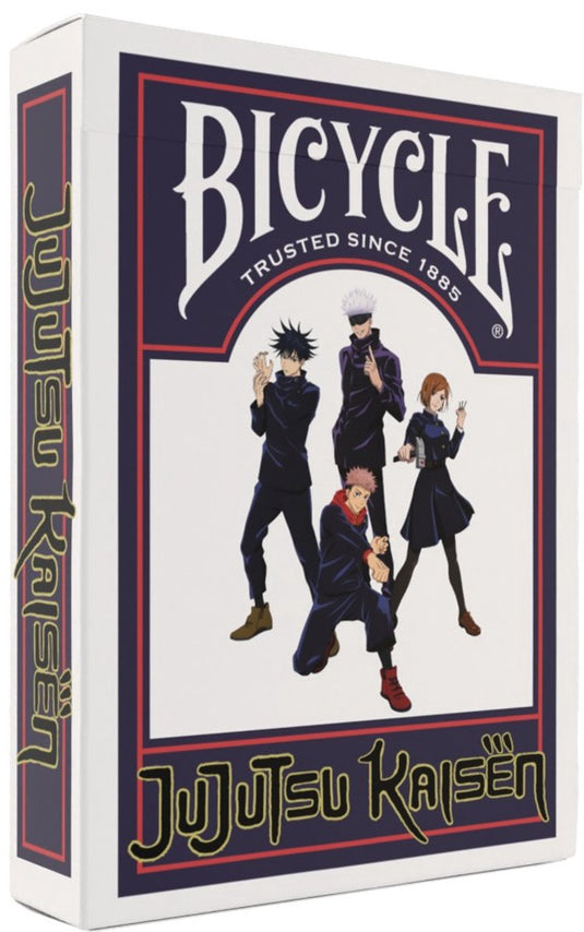 Bicycle jujutsu kaisen - premium speelkaarten - poker - collectible - manga anime collection