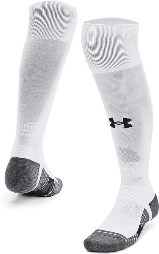 Under armour ua magnetico 1pk otc unisex sportsokken - wit - grijs - zwart