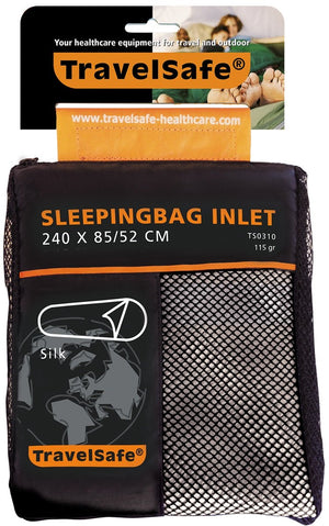 Travelsafe silk inlet mummy - 1pers. - white natural