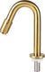 Differnz fonteinkraan gebogen 19cm mat goud