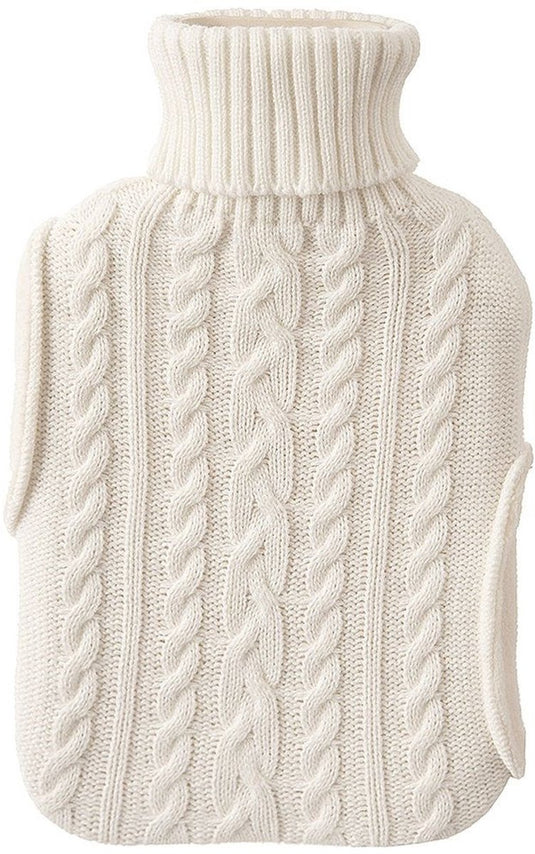 Orion - gummi warmtekussen - 1,6 liter - beige - afneembare hoes