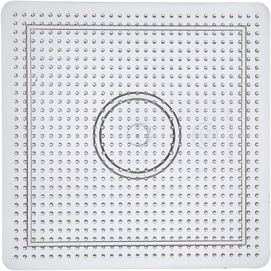 Creativ company strijkkralenbordje vierkant helder, 14,5 x 14,5cm