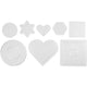 Nabbi onderplaat, afm 7-15 cm, transparant, 8 assorti