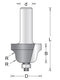 Hikoki accessoires hikoki ogiefrondfrees 25.4mm schacht=8mm+lager