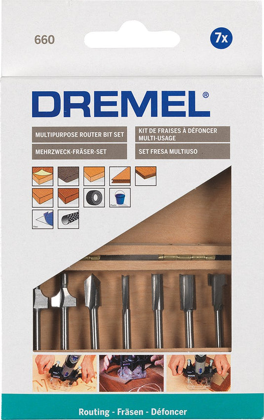 Dremel 660ja multitool accessoireset - 7-delige frezenset