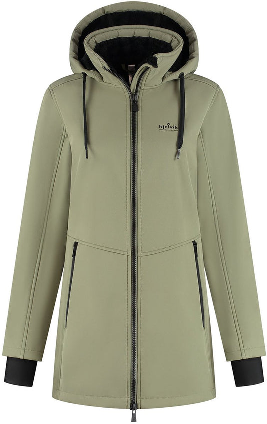 Kjelvik maren dames outdoorjas - green