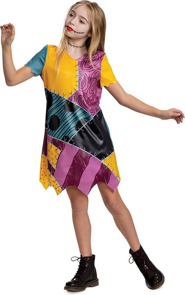 Disguise disney - nightmare before christmas, sally jurk basic plus, maat s (5 - 6 jaar), meisjes