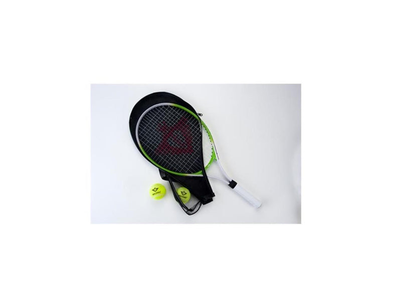 Load image into Gallery viewer, Engelhart tennisracket met hoes en 2 ballen - groen
