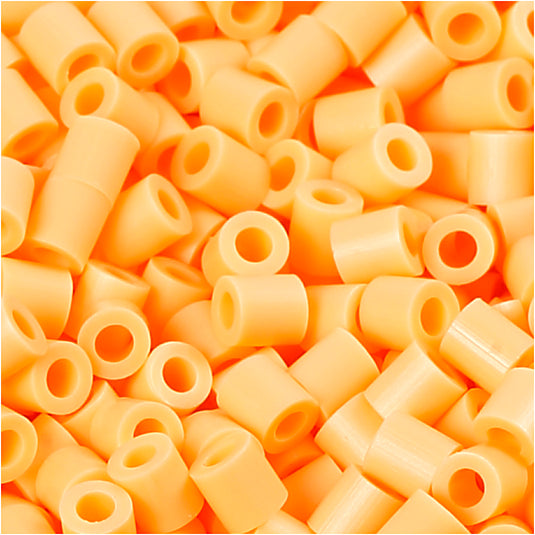 Nabbi foto kralen, afm 5x5 mm, gatgrootte 2,5 mm, medium, lichtoranje (26), 1100 stuk 1 doos