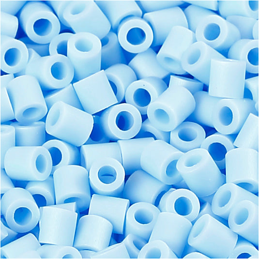 Nabbi foto kralen, afm 5x5 mm, gatgrootte 2,5 mm, medium, lichtblauw (28), 1100 stuk 1 doos