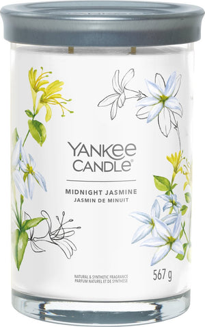 Yankee candle - midnight jasmine large tumbler geurkaars - 100 branduren - twee lonten