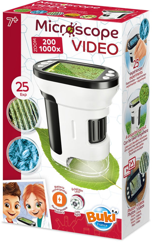 Buki france buki - microscoop - videomicroscoop - vergroting 200 - 1000x