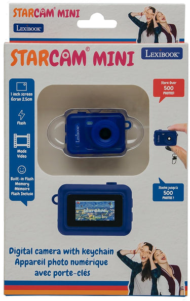 Lexibook sleutelhanger miniatuur digitale camera lichtblauw met ingebouwd flashgeheugen