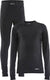 Craft core dry baselayer thermoset kids - zwart - maat 146