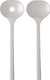 Mepal bloom saladebestek - 2-delig - pebble white - licht grijs
