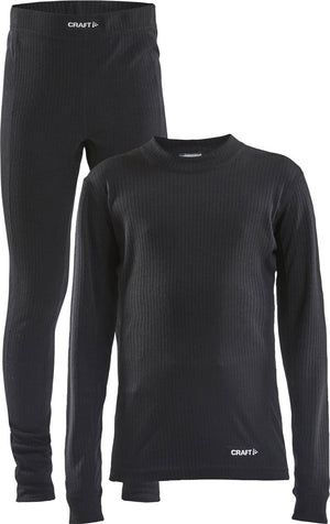 Craft core dry baselayer thermoset kids - zwart - maat 146