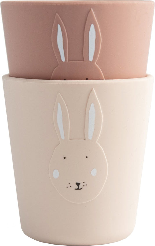 Trixie - silicone beker (set van 2) - bekers - mrs rabbit