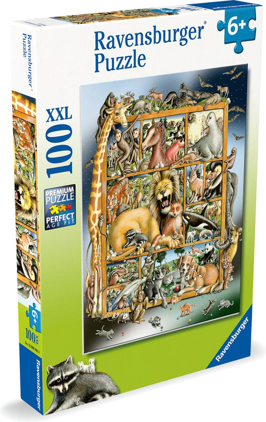 Ravensburger legpuzzel xxl dierencollage, 100st.