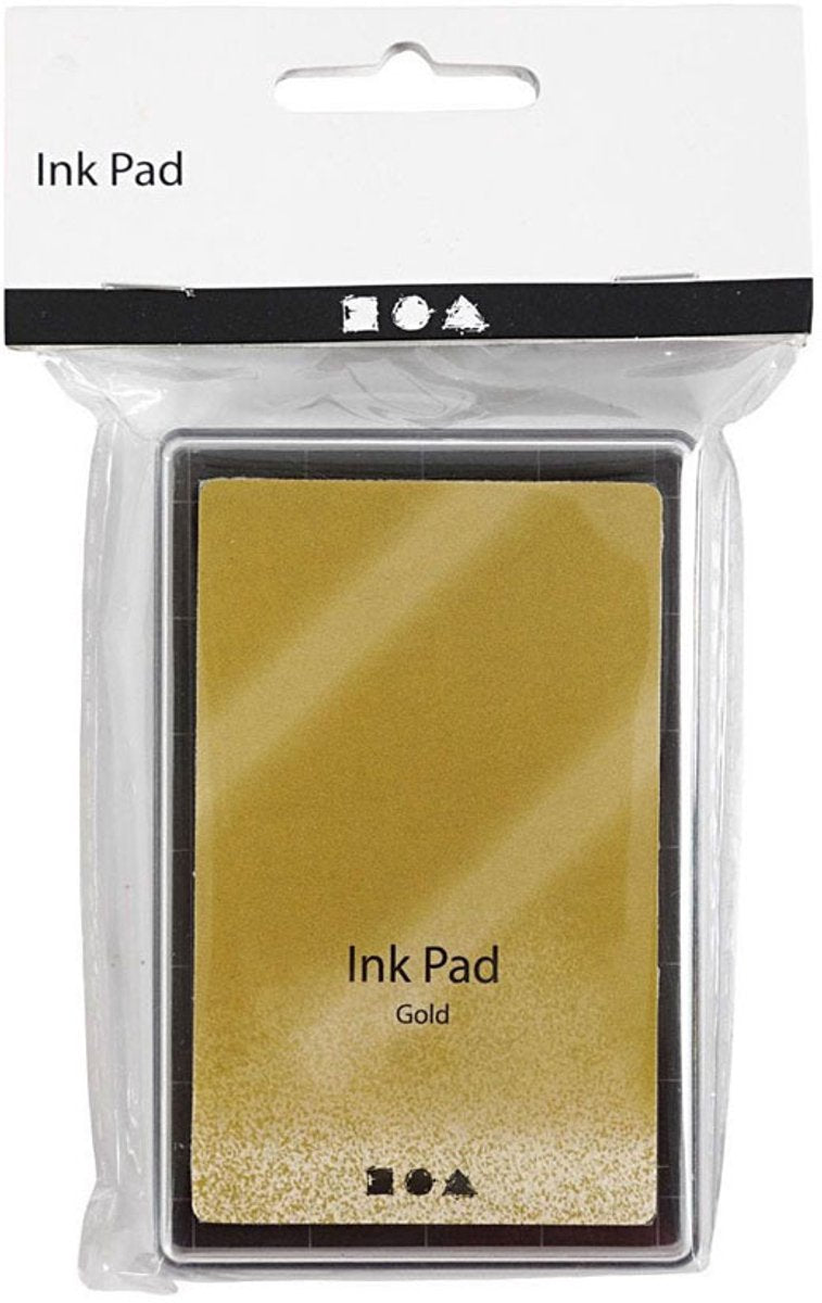 Load image into Gallery viewer, Creativ company stempelinkt, goud, h: 2 cm, afm 9x6 cm, 1 stuk

